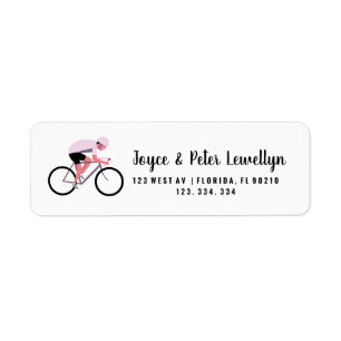 Bike return address label cycle