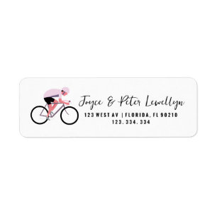 Bike return address label cycle