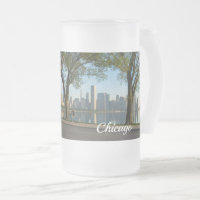 Bike Ride Down Solidarity Frosted Glass Beer Mug