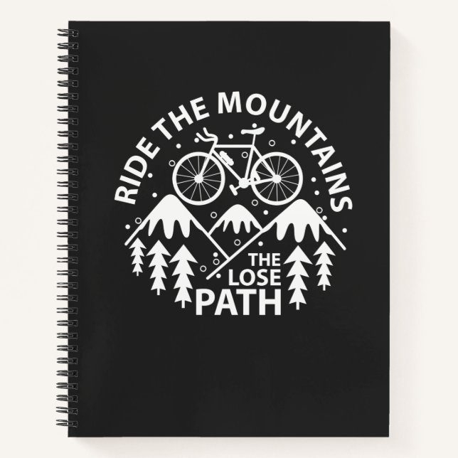 Bike Ride the Mountains Notebook (Front)