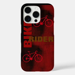 Bike Rider Red iPhone 16 Pro Case