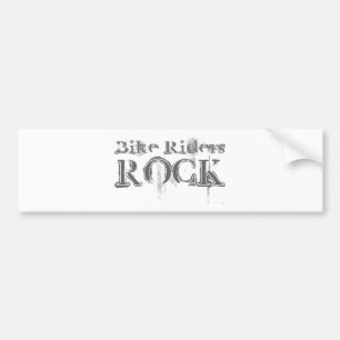 Bike Riders Rock Bumper Sticker