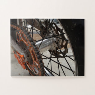 Bike Riding Back Wheel, Jigsaw Puzzle