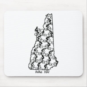 Bike Riding New Hampshire Cycling Mountain Biking Mouse Mat