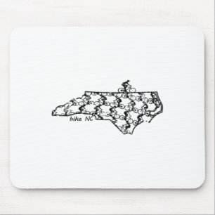 Bike Riding North Carolina Cycling Mountain Biking Mouse Mat