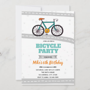 Bike road transportation invitation