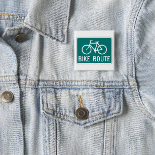 Bike Route Sign 15 Cm Square Badge