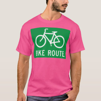 Bike Route Sign T-Shirt