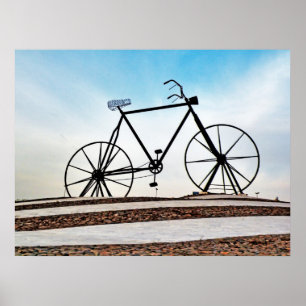 Bike Sculpture Photography Poster