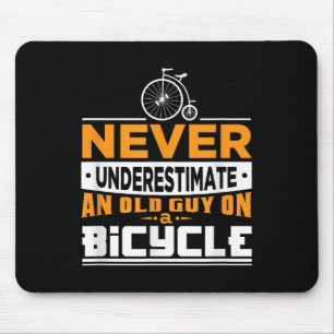 Bike Shirt For Grandpa Cyclist Rider Cycle Quote A Mouse Mat