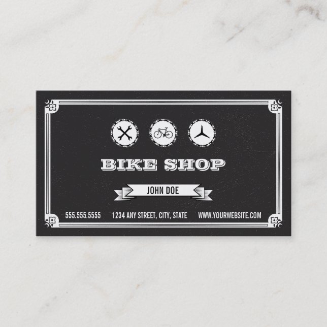 Bike Shop Business Card (Front)