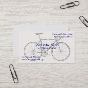 Bike Shop Owner Business Card