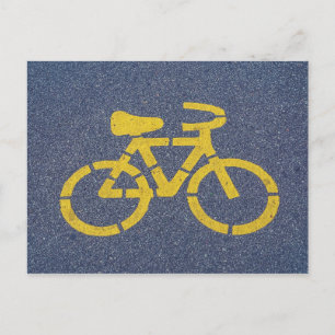 Bike Sign postcard