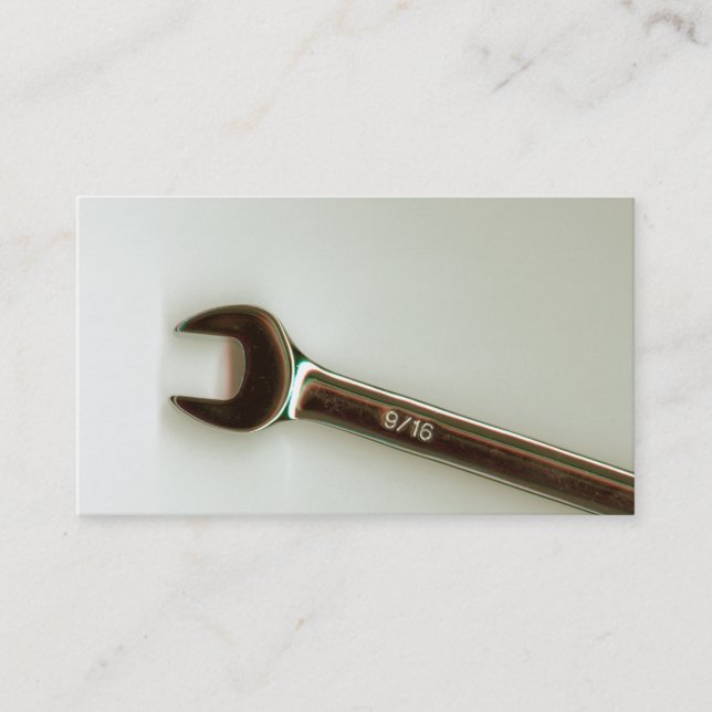 Bike small engine mechanic repair fixit repairman business card (Front)