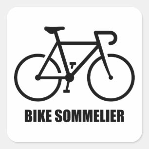 Bike Sommelier Square Sticker