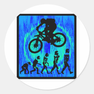 Bike Soul Riding Classic Round Sticker