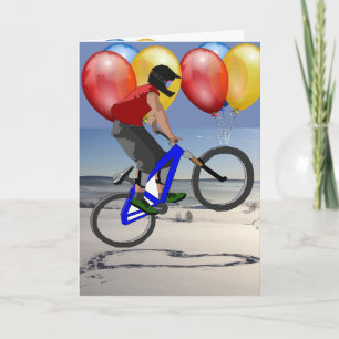 Bike Sport Happy Birthday Family Friends Destiny Card
