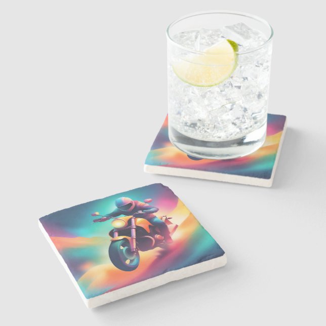 bike stone coaster (Side)