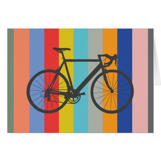 Bike Striped Multi-Colour Rainbow (Front Horizontal)