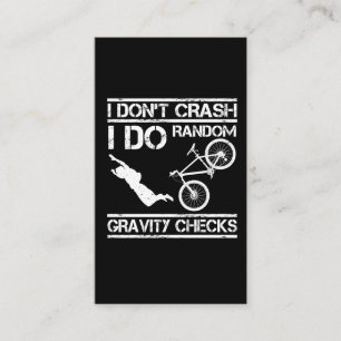 Bike Stuntman Crash Extreme Sport MTB Cyclist Business Card