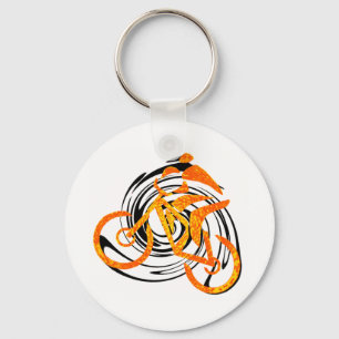bike Super Gradient Key Ring