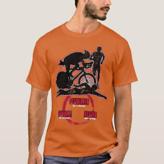 Bike Swim Run Triathlon Hobby Sport Game Gift 4 T-Shirt