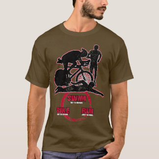 Bike Swim Run Triathlon Hobby Sport Game Gift 7 T-Shirt