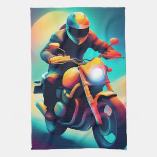 bike tea towel