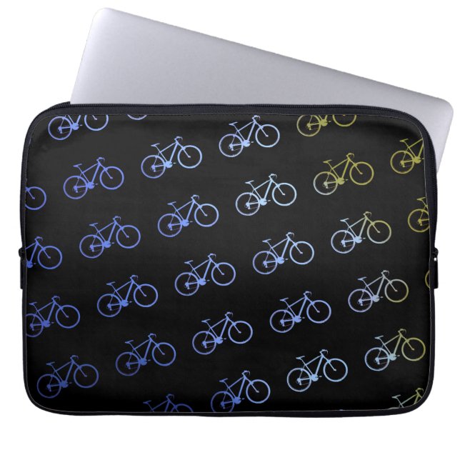 bike-themed laptop sleeve (Front)
