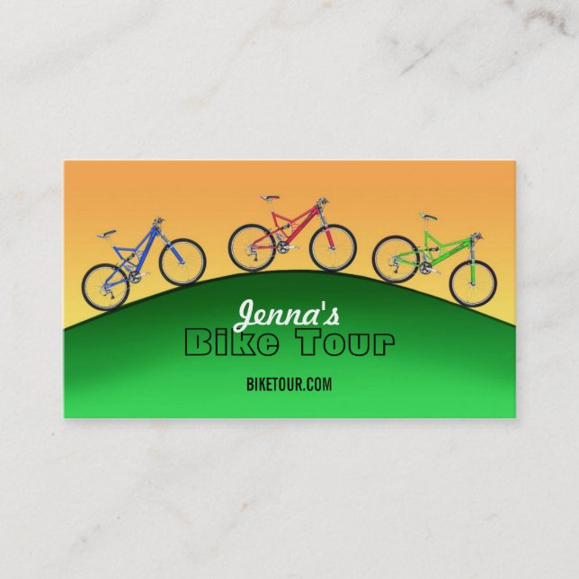 Bike Tour Business Cards (Front)