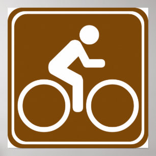 Bike Trail Highway Sign