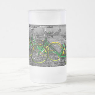 Bike Triplets Select Colour Frosted Mug