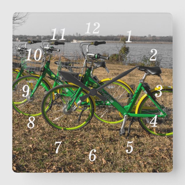 Bike Triplets Wall Clock (Front)