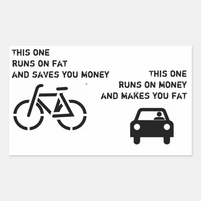 Bike vs Car Sticker (Front)