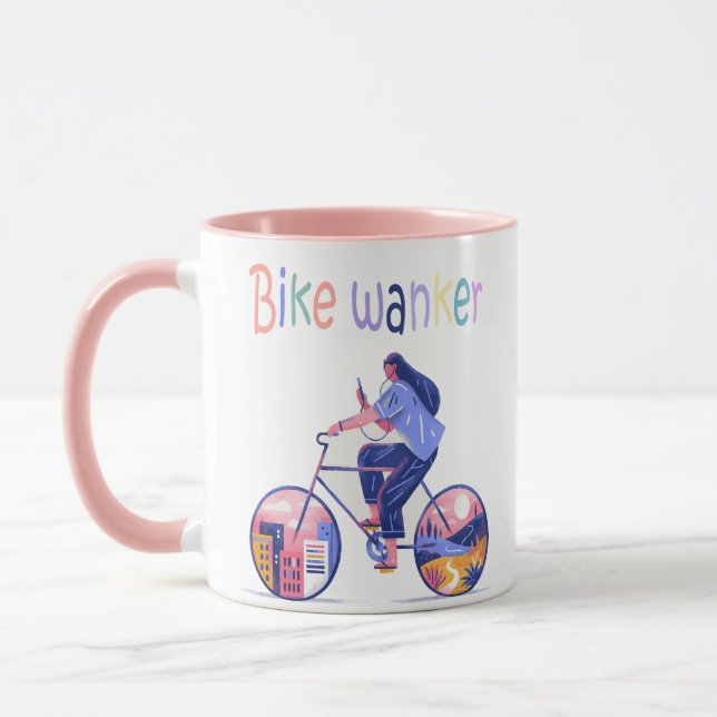  Bike wanker,Bike wanker,Road biker Mug (Left)