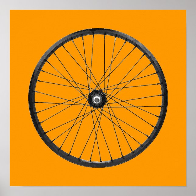bike wheel poster (Front)