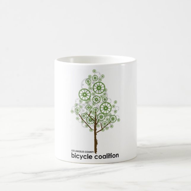 Bike Wheels Do Grow On Trees! Coffee Mug (Center)