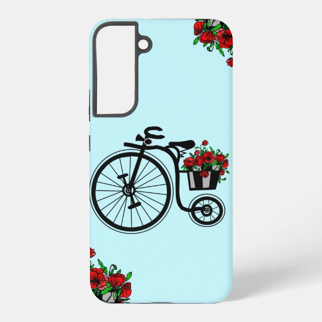 Bike with Flowers Gift Samsung Galaxy Case (Back)