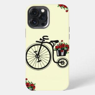 Bike with Flowers iPhone Case - Choose Colour