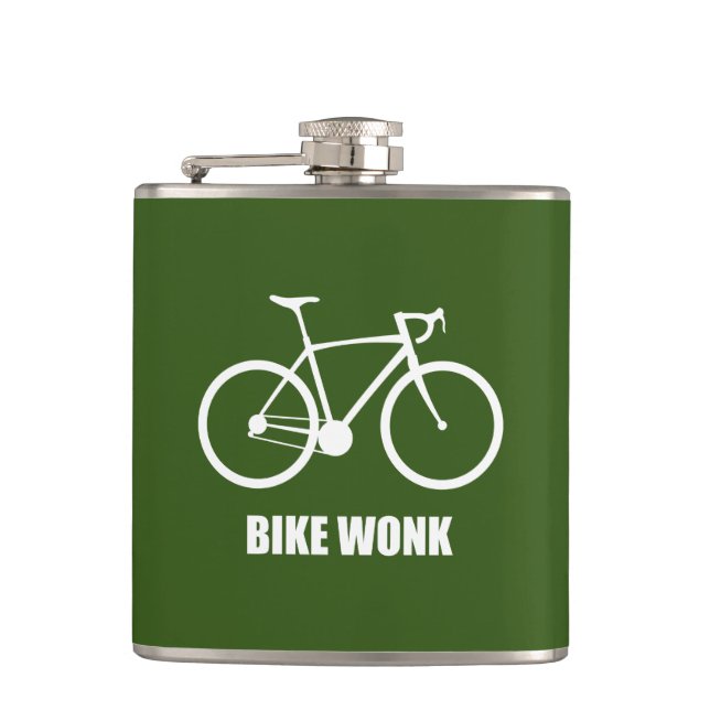 Bike Wonk Hip Flask (Front)