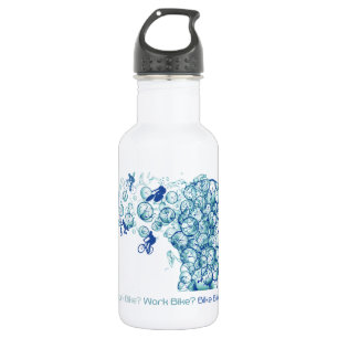 Bike Work? Funny Cycling Bike Bike Bike 532 Ml Water Bottle