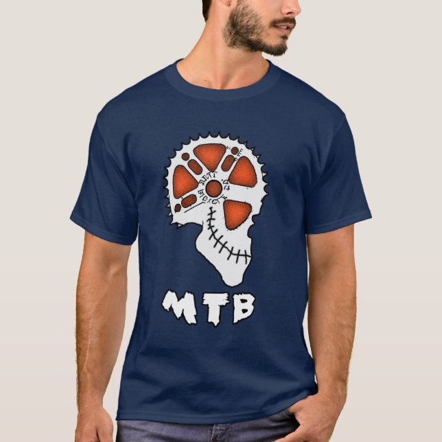 BIKE ZOMBIE SPROCKET HEAD T-Shirt (Front)