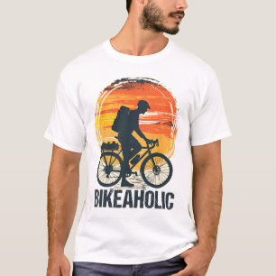 Bikeaholic Bikepacking Long Distance Cycling Bicyc T-Shirt