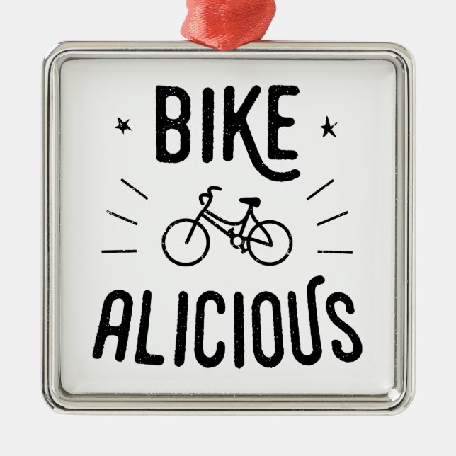 Bikealicious Metal Tree Decoration (Front)