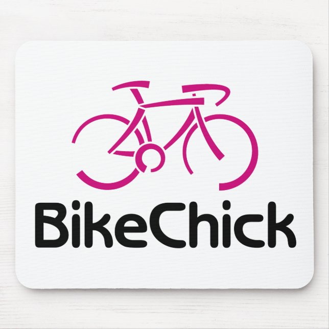 BikeChick Logo (new) Mouse Mat (Front)