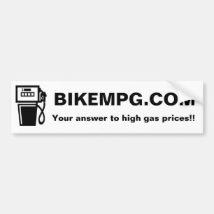 BIKEMPG.COM, Your answer to high g... - Customised Bumper Sticker