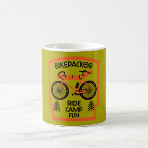 Bikepacker Fish And Camp  Coffee Mug