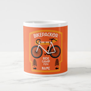 Bikepacker Fish And Camp Large Coffee Mug