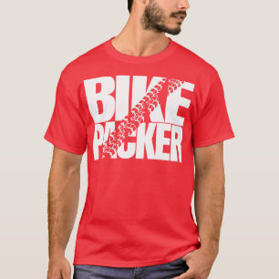 Bikepacker Travel with bike backpacker gift T-Shirt