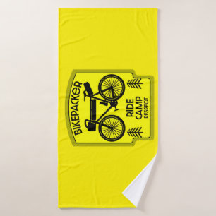 Bikepacking Bike Touring In nature Bath Towel